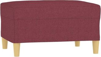 vidaXL Reposapi&eacute;s De Tela Rojo Tinto 70x55x41 Cm Vidaxl