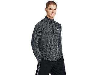 Under Armour Tech Textured 1/2 Zip Mens Sweatshirt Castlerock/Castlerock : MD, Polyester