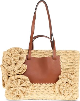 Ulla Johnson Borsa tote con dettaglio rosa - Toni neutri