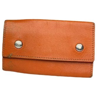 Herm&egrave;s Pre-owned Key Holder - Dames - Vintage Accessoires - Oranje - ONE Size - Leer - Vintage