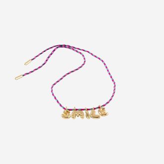 Sorbet Island Fabric And Metal Necklace