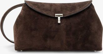 Toteme Pochette T-Lock in suede - TOTEME - gender_Woman