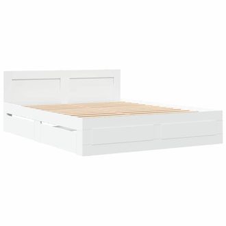 vidaXL Estructura De Cama 2 Pcs 150 X 200 Cm Madera De Ingenier&iacute;a Vidaxl