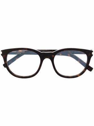 Saint Laurent Eyewear Occhiali tondi - Marrone