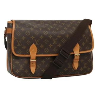 Louis Vuitton Tweedehands Canvas Louis Vuitton tassen - Dames - Pre-owned - Bruin - Maat: ONE Size Leer
