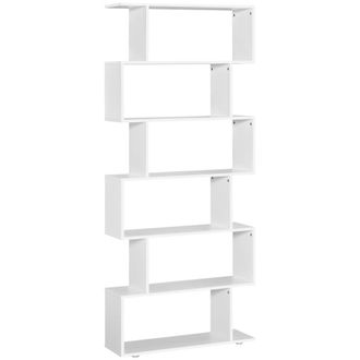 HOMCOM Estanter&iacute;a librer&iacute;a 80x24x191cm blanco