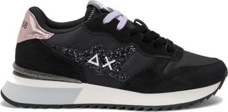 Sun 68 Stargirl Glitter Low Top Sneakers - Dames - Sneakers - Zwart - 39 EU - Leer - Schoenen