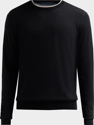 Kiton Men & apos;s Crewneck Wool Sweater