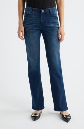 Wit & Wisdom Sawyer Straight Leg Jeans in Indigo at Nordstrom, Size 6P