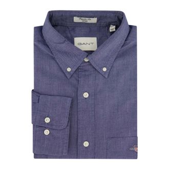 GANT Heren, Overhemden, Blauw, Maat: 3XL Katoen