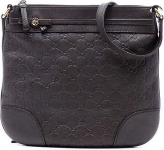 Gucci Pre-owned Gucci Guccissima Mayfair Crossbody 257065 527066