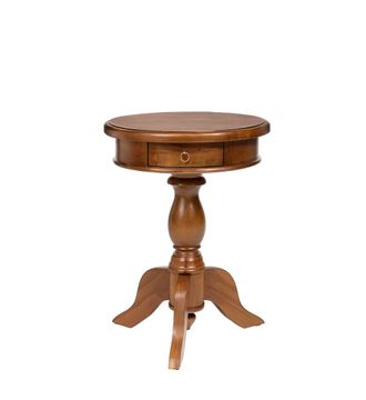 Moycor Mesa auxiliar madera marr&oacute;n d. 50 cm