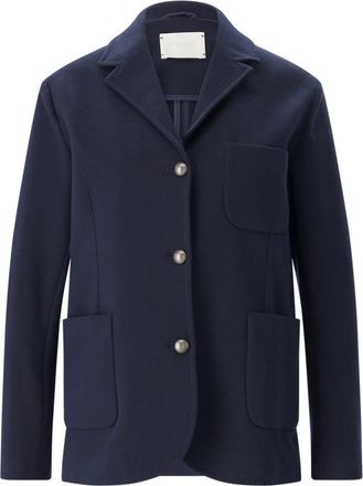 Circolo 1901 Jacket met Drie Knopen - Dames - Mantel - Blauw - L - Jassen