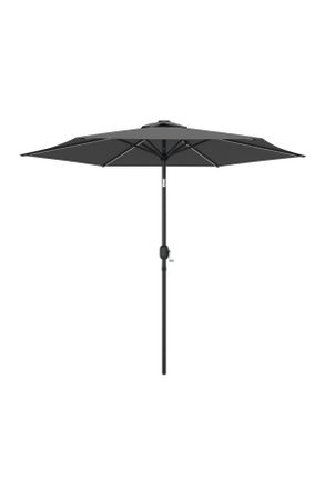 ambia GARDEN Sonnenschirm LED-Beleuchtung, Dunkelgrau, Metall, Textil, Sonnenschutz, Sonnenschirme