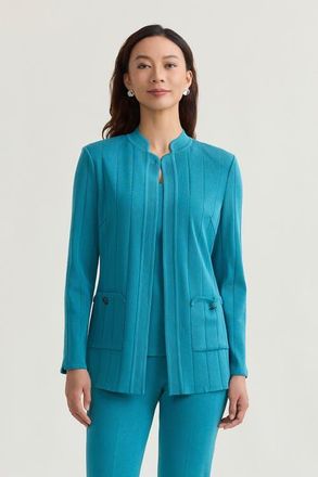 Ming Wang Heritage Multi Texture Knit Jacket in Nebula at Nordstrom, Size X-Small