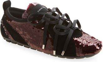 Simone Rocha Sequin Ballerina Grip Trainer Sneaker in Deep Red at Nordstrom, Size 40