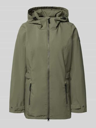 G.I.G.A. DX Regular Fit Regenmantel mit Logo-Detail in Oliv, Gr&ouml;&szlig;e 36