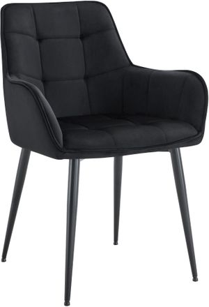 Clp Clp - Funda De Terciopelo Para Silla De Comedor Ferndale Negro