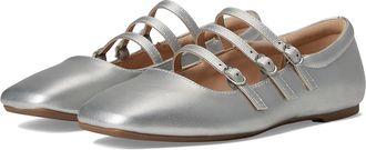 Journee Collection Darlin Womens Dress Flat Shoes Silver : 8.5 W, Faux Leather