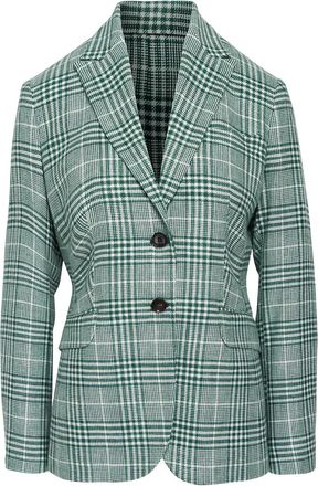 Kiton Blazer a quadri con due bottoni - Verde