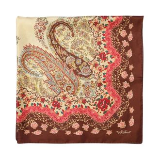 Valentino Garavani Foulard Estampado de Seda - Accessories - Mujer - Multicolor - ONE SIZE