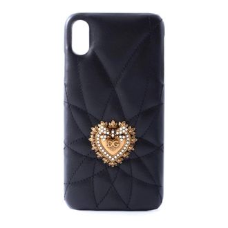 Dolce & Gabbana Phone Accessories, female, Black, Size: ONE SIZE Devotion Case iPhone XS Max