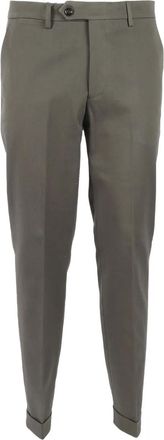 Berwich buttoned straight-leg trousers - Grey