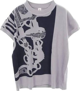 Herm&egrave;s Maglione a fantasia Brides de Gala anni 2020 - Viola