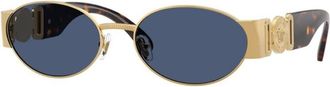 Versace Ladies Black Oval Sunglasses VE2299 100280