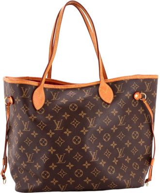 Louis Vuitton Brown Monogram Canvas Neverfull Nm Mm (Authentic Pre-Loved)