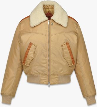 MCM Aviator Jacket in Shearling and ECONYL