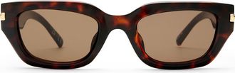 Le Specs Cubito 51mm Square Sunglasses in Tort/brown Mono at Nordstrom
