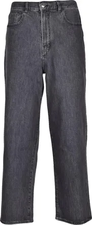 A|X Armani Exchange Black Loose Fit Denim Jeans With Classic Five-Pocket Style