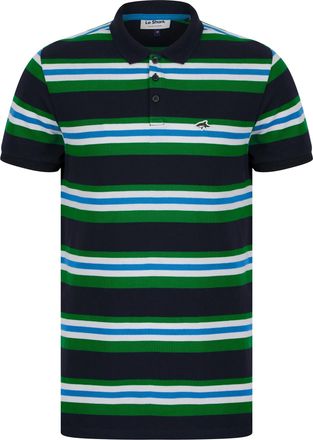 Le Shark Mens Shavers Yarn Dyed Striped Cotton Pique Polo Shirt