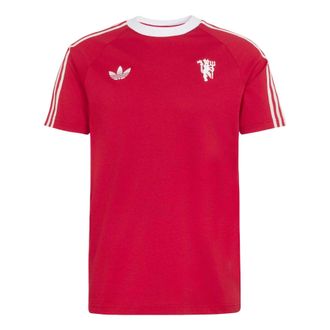 adidas Manchester United Originals T-Shirt Asia Sizing Red JM5562