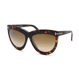 Tom Ford Cat-Eye Tortoiseshell Sunglasses - Brown