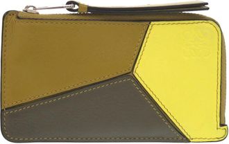 Loewe Pre-owned LOEWE Tricolor Calfskin Puzzle Coin Card Holder Ladies 2UYR1W5OIUIRC40N