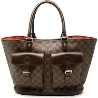 Louis Vuitton Pre-owned Manosque GM - Dames - Vintage Shopper - Bruin - ONE Size - Leer - Vintage