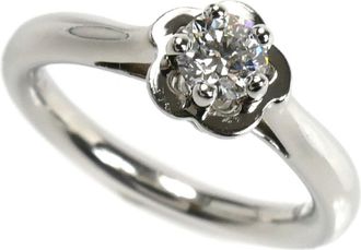 Chanel Platinum 950 Band Ring (Pre-Owned)