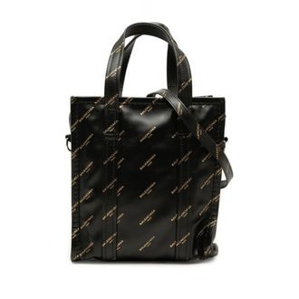 Balenciaga Black Leather Shoulder Bag Tote Bag (Pre-Owned)