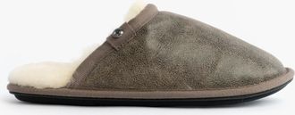 Bedroom Athletics Kiefer Mens Mules Slippers Distressed Tea - Brown Leather - Size 11-12 (UK Shoe)