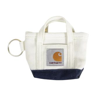 Carhartt Work in Progress Carhartt Wip, Keyrings, male, White, Size: ONE SIZE Mini Tote Bag Keychain