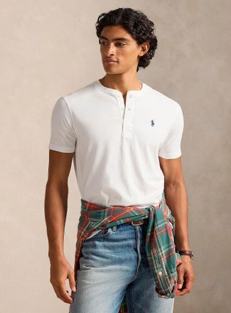 Polo Ralph Lauren Polo Shirt Ralph Lauren - Mens Slub jersey Henley Shirt T-shirt