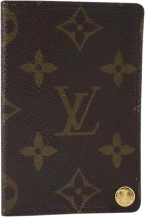 Louis Vuitton Pre-owned Canvas Portemonnee - Dames - Vintage Accessoires - Bruin - ONE Size - Vintage