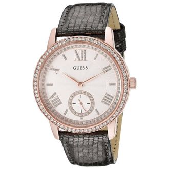Guess Gramercy Quartz Crystal White Dial Ladies Watch W0642L3
