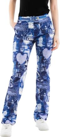 Moschino Straight Jeans - Dames - Regular Fit Jeans - Veelkleurig - S - Katoen - Jeans