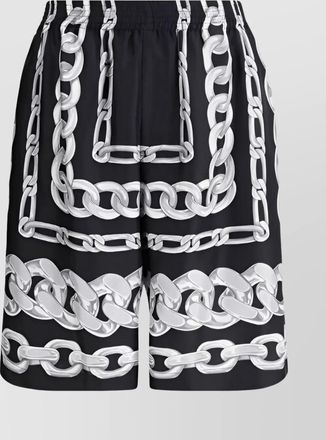 Versace medusa chain print shorts