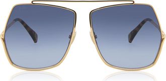 Max Mara MM0006 30W Womens Sunglasses Gold Size 64