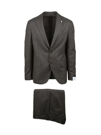 Lubiam Virgin Wool Sartorial Suit With Rounded Jacket And Classic Trousers