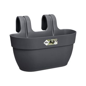 ELHO Maceta - Vibia Campana Easy Hanger Medium - Antracita - Balc&oacute;n Exterior - L 24.1 X W 36 X H 26.5 Cm - Elho